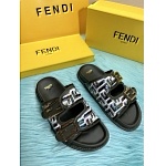 Fendi Logo Print double strap Unisex # 269110, cheap Fendi Slippers