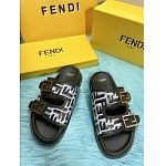 Fendi Logo Print double strap Unisex # 269110, cheap Fendi Slippers