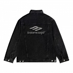 Balenciaga 3B Sports Icon denim Jacket For Men # 269501, cheap Balenciaga Jackets