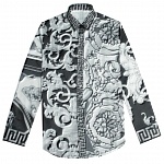 Versace Baroque Print Long Sleeve Shirts For Men # 269713