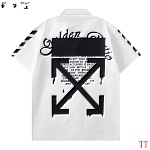 Off White Short Sleeve Button up Shirt Unisex # 270721, cheap Off White Shirts