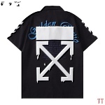 Off White Short Sleeve Button up Shirt Unisex # 270722, cheap Off White Shirts