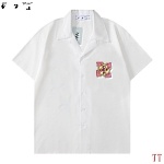 Off White Short Sleeve Button up Shirt Unisex # 270725, cheap Off White Shirts