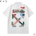 Off White Short Sleeve Button up Shirt Unisex # 270725, cheap Off White Shirts