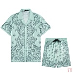 Amiri Short Sleeve Button up Shirt and Shorts Set # 270967