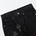 Chrome Hearts Straight Cut Jeans For Men # 270975, cheap Chrome Hearts Jeans