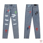 Chrome Hearts Straight Cut Jeans For Men # 270976, cheap Chrome Hearts Jeans