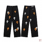 Chrome Hearts Straight Cut Jeans For Men # 270978, cheap Chrome Hearts Jeans