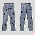 Chrome Hearts Straight Cut Jeans For Men # 270979, cheap Chrome Hearts Jeans