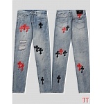 Chrome Hearts Straight Cut Jeans For Men # 270983, cheap Chrome Hearts Jeans