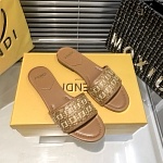 Fendi Interlace Raffia Slides For Women # 271450, cheap Fendi Slippers