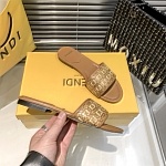 Fendi Interlace Raffia Slides For Women # 271450, cheap Fendi Slippers