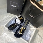 YSL Logo High Heel Sandals For Women # 271475, cheap YSL Slippers