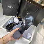 YSL Logo High Heel Sandals For Women # 271475, cheap YSL Slippers