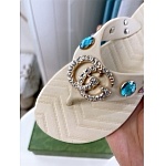 Gucci Pascar Crystal embellished Rubber Flip Flops For Women # 271487, cheap Gucci Slippers