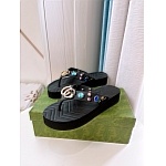 Gucci Pascar Crystal embellished Rubber Flip Flops For Women # 271489, cheap Gucci Slippers