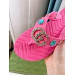 Gucci Pascar Crystal embellished Rubber Flip Flops For Women # 271490, cheap Gucci Slippers