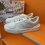 Dolce & Gabbana Men's White New Roma Leather Sneakers # 271510