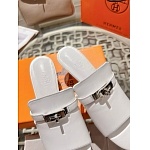 Hermes Open Toe Casual Style Suede Plain For Women # 271577, cheap Hermes Slippers