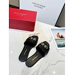 Ferragamo Gancini plaque leather slides For Women # 271598, cheap Ferragamo Slippers