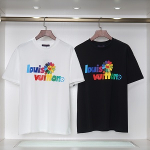 $28.00,Louis Vuitton Short Sleeve T Shirts Black Unisex # 272631