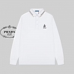 Prada Long Sleeve Polo Shirts For Men # 272539