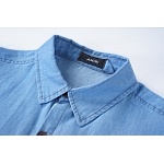 Amiri Short Denim Short Sleeve Shirts Unisex # 272632, cheap Amiri Shirts