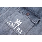 Amiri Denim Short Sleeve T Shirts Unisex # 272633, cheap Amiri Shirts