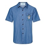 Casablanca Denim Short Sleeve Shirts Unisex # 272648, cheap Casablanca Shirts