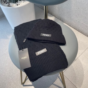 $45.00,Fendi Wool Hat And Scarf Set Unisex # 273196