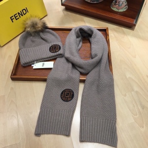 $45.00,Fendi Wool Hat And Scarf Set Unisex # 273199
