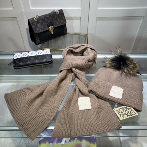 $39.00,Loewe Wool Hat And Scarf Set Unisex # 273397