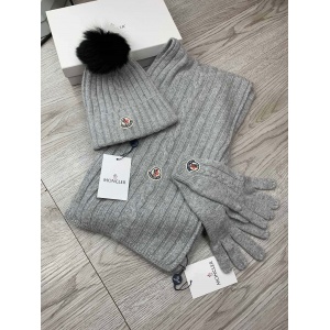 $54.00,Moncler Wool Hat Glove Scarf Set Unisex # 273544