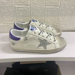 $95.00,Golden Goose Superstar Glitter Upper Leather Toe Sneaker Unisex # 274281