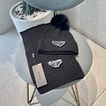 Prada Wool Hat And Scarf Set Unisex # 273578, cheap Prada Wool Hats