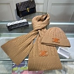 Celine Wool Hat And Scarf Set Unisex # 273582, cheap Celine Hats