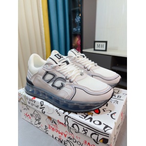 $89.00,D&G Cowhide Leather Low Top Sneakers For Men # 274546