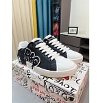 D&G Cowhide Leather Low Top Sneakers For Men # 274541, cheap D&G Shoes