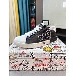 D&G Cowhide Leather Low Top Sneakers For Men # 274541, cheap D&G Shoes