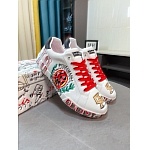 D&G Cowhide Leather Low Top Sneakers For Men # 274544, cheap D&G Shoes