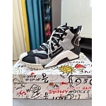D&G Cowhide Leather NS1 Logo Patch High Top Sneakers For Men # 274549, cheap D&G Shoes