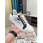 D&G Cowhide Leather Low Top Sneakers For Men # 274551, cheap D&G Shoes