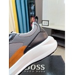 Hugo Boss Cowhide Leather Low Top Sneakers For Men # 274565, cheap Boss Sneakers