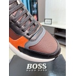 Hugo Boss Cowhide Leather Low Top Sneakers For Men # 274567, cheap Boss Sneakers