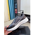 Hugo Boss Cowhide Leather Low Top Sneakers For Men # 274568, cheap Boss Sneakers