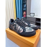 Louis Vuitton Cowhide Leather Lace Up Sneakers For Men # 274601