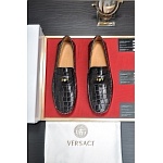 Versace Cowhide Leather Loafers For Men # 275014, cheap Versace Dress Shoes