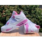 Air Jordan 4 Pink Oreo Sneakers Unisex in 275073, cheap Jordan4