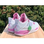 Air Jordan 4 Pink Oreo Sneakers Unisex in 275073, cheap Jordan4