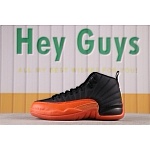 Air Jordan 12 Brilliant Orange Sneakers For Men # 275207